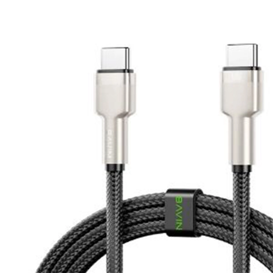 تصویر  کابل Type-C به Type-C باوین Bavin CB355 طول 1 متر توان 60 وات