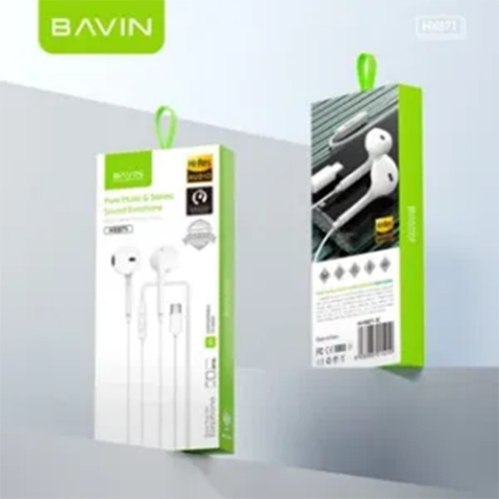 تصویر  هندزفری تایپ سی سیمی باوین Bavin HX878