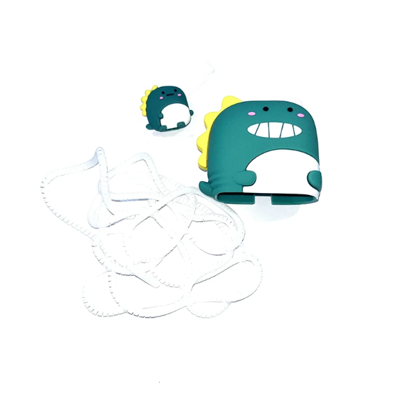 محافظ شارژ و کابل 25 وات سلیکونی طرح دایناسور برای گوشی سامسونگ
