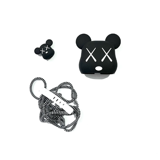 تصویر  محافظ شارژ و کابل 25 وات سلیکونی طرح موش برای گوشی سامسونگ