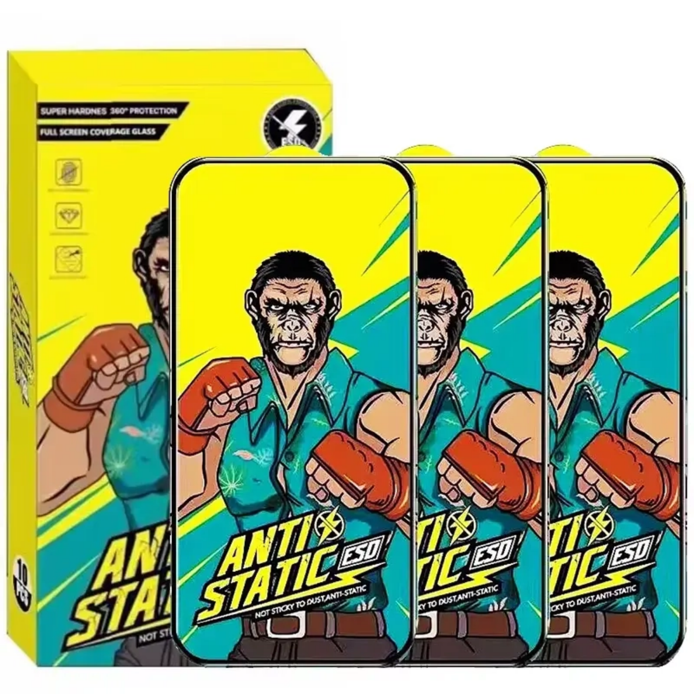 تصویر  گلس محافظ صفحه نمایش مانکی (Monkey) مدل ESD+ برای آیفون 16 پرو مکس