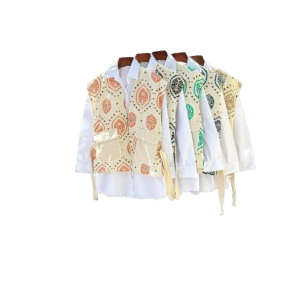 تصویر  وست و شومیز ترمه – جنس لنین و داکرون مرغوب