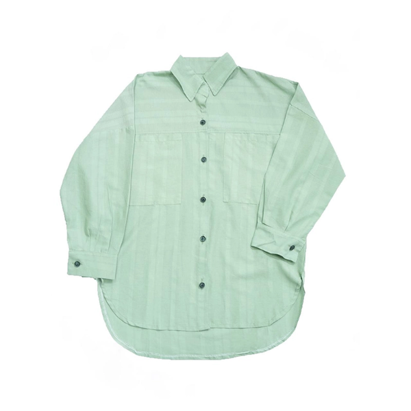 تصویر  شومیز کیمونو مدل رها – جنس پنبه راه راه حصیری