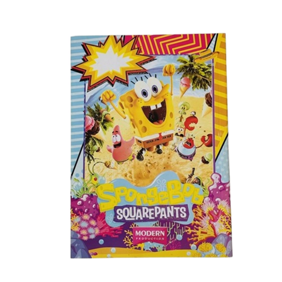 تصویر  دفتر مشق ۵۰ برگ ته‌چسب مدرن | برگه سفید با کیفیت