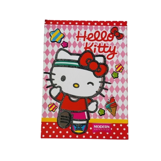 تصویر  دفتر مشق ۵۰ برگ ته‌چسب مدرن | برگه سفید با کیفیت