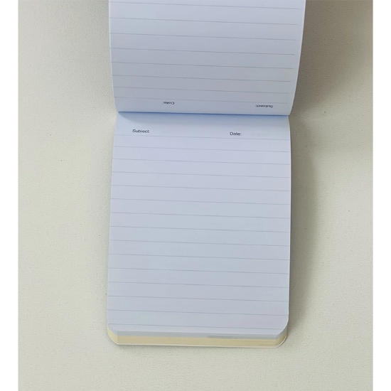 تصویر  دفترچه خطی پرفراژ دورنگ 100 برگ برند سویل