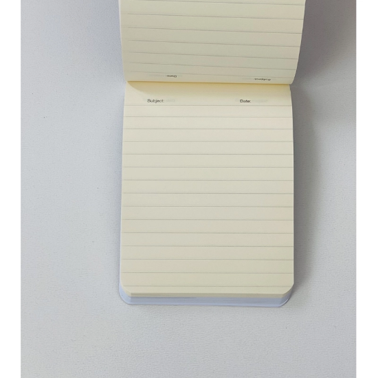 تصویر  دفترچه خطی پرفراژ دورنگ 100 برگ برند سویل