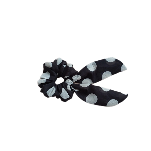 تصویر  کش مو زنانه مدل اسکرانچی دنباله دار