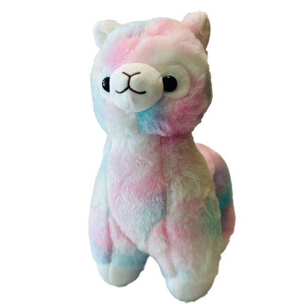 تصویر  عروسک لاما رنگین کمانی