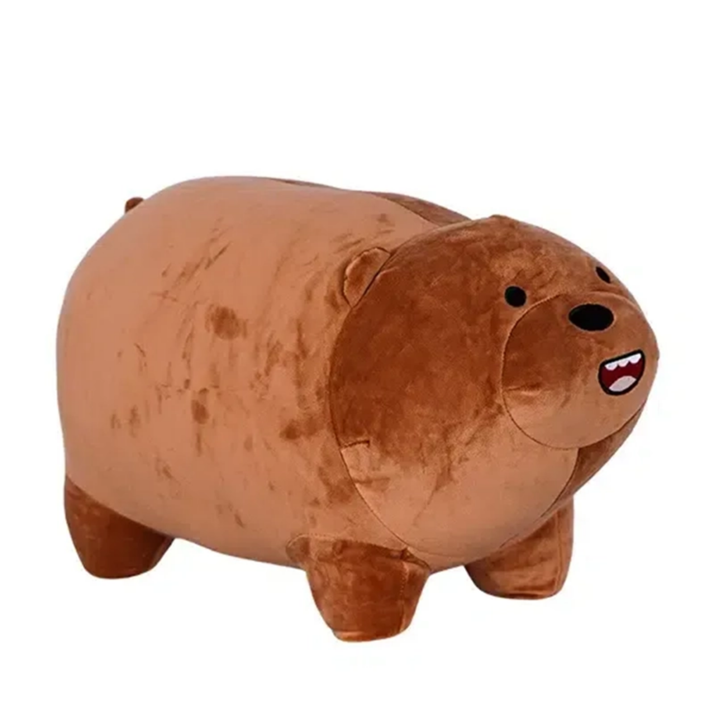 تصویر  عروسک خرس کله‌فندقی قهوه‌ای نانو پولیشی ۲۵ سانتی‌متری