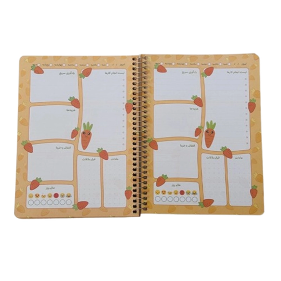 تصویر  دفتر برنامه‌ریزی ۸۰ برگ برند سویل | پلنر کاربردی برای نظم روزانه