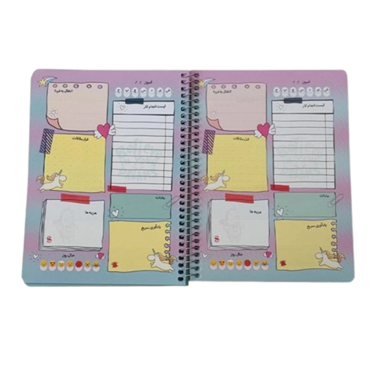 تصویر  دفتر برنامه‌ریزی ۸۰ برگ برند سویل | پلنر کاربردی برای نظم روزانه