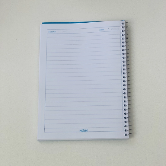 تصویر  دفتر مشق سیمی 100 برگ برند یاشا