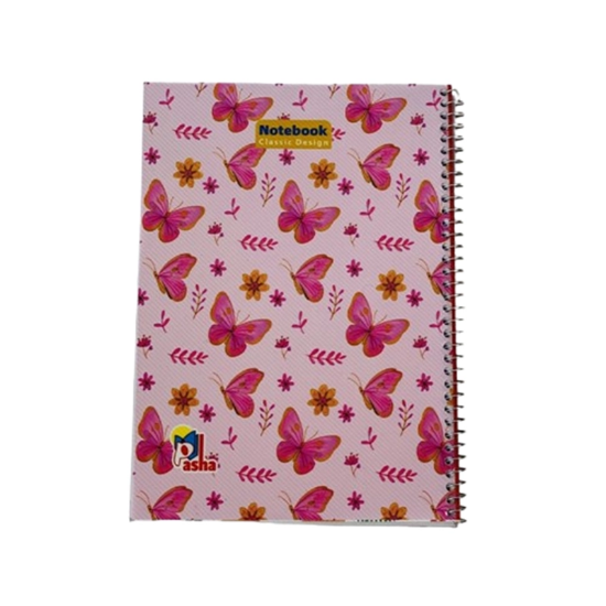 تصویر  دفتر مشق سیمی 80 برگ برند پاشا