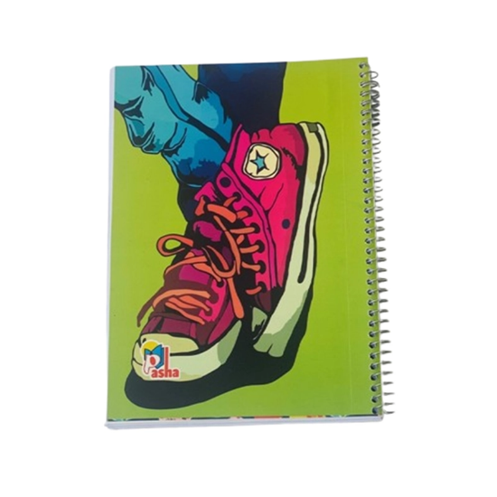 تصویر  دفتر مشق سیمی 100 برگ برند پاشا