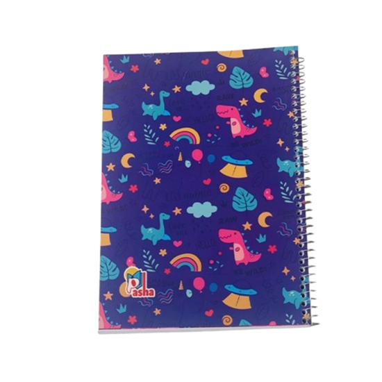 تصویر  دفتر مشق سیمی 100 برگ برند پاشا