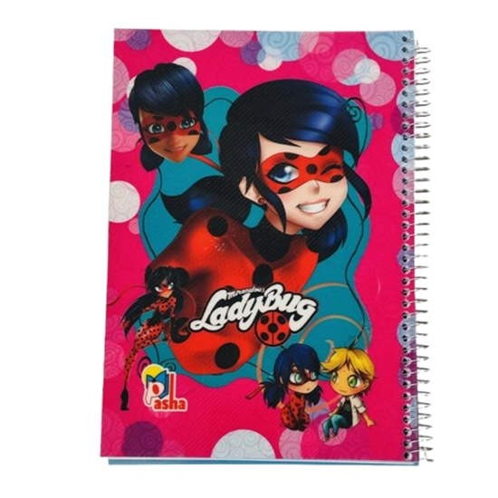 تصویر  دفتر مشق سیمی 100 برگ برند پاشا