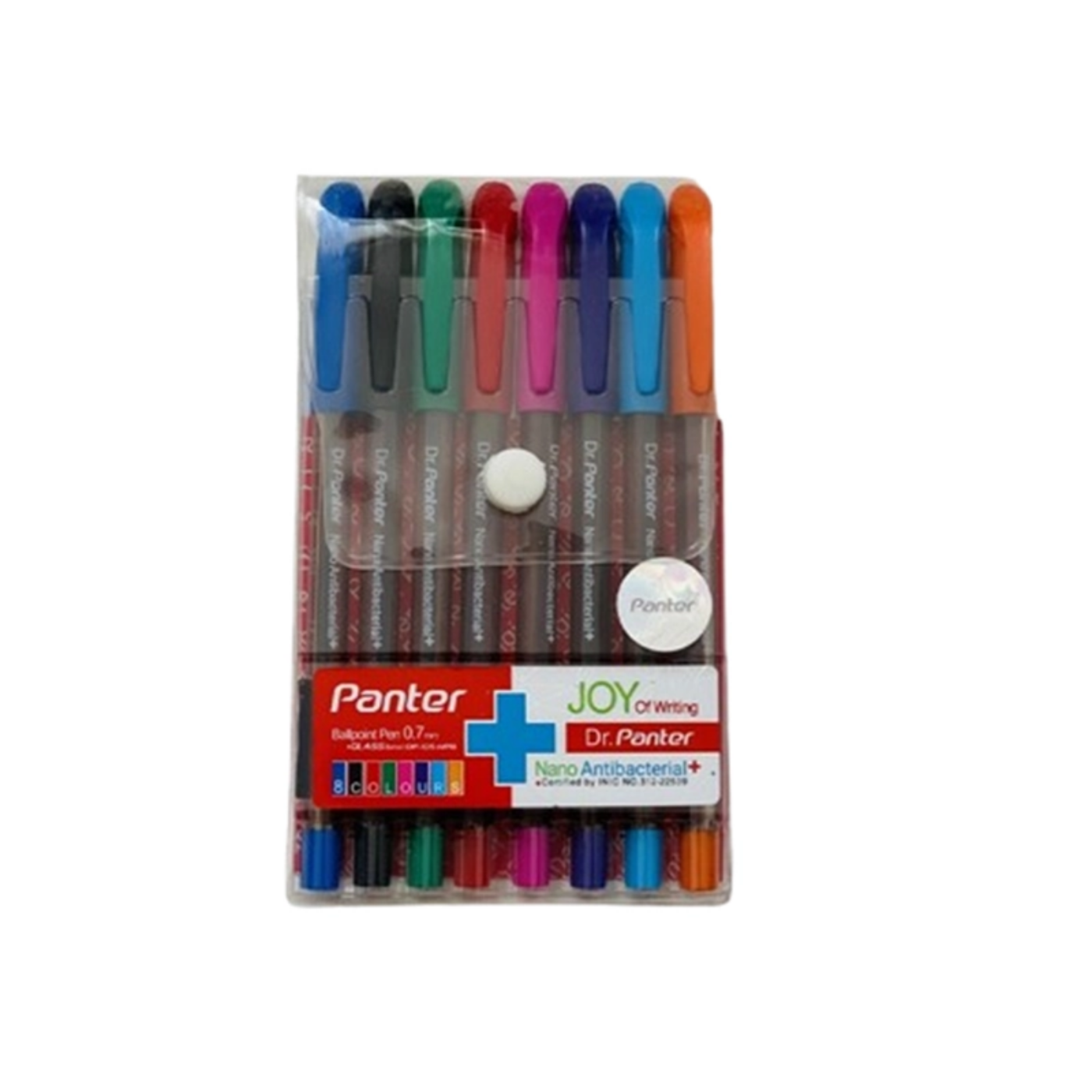 تصویر  خودکار رنگی دکتر پنتر(DR.PANTER) بسته 8 عددی