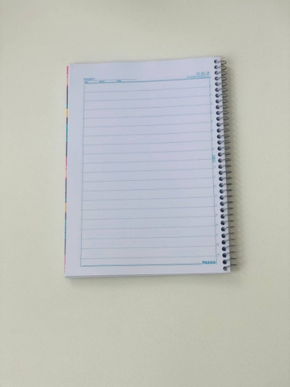 تصویر  دفتر مشق سیمی 100 برگ برند پاشا