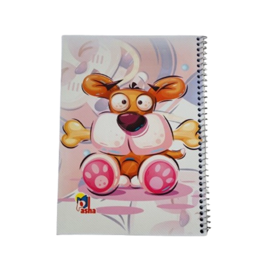 تصویر  دفتر مشق سیمی 80 برگ برند پاشا