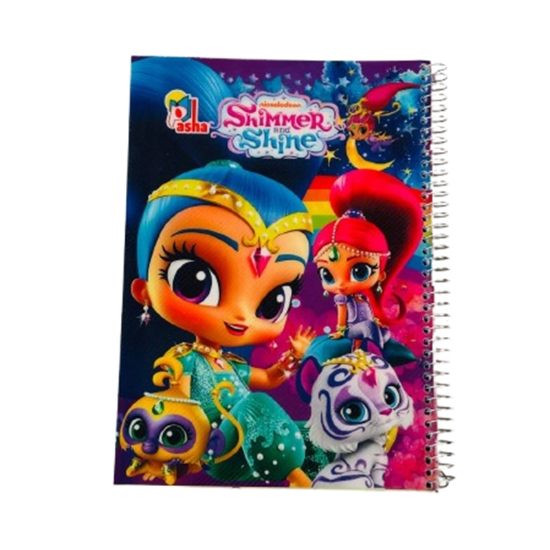 تصویر  دفتر مشق سیمی 100 برگ برند پاشا