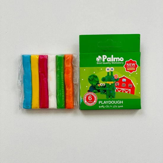 تصویر  خمیر بازی 6 رنگ پالمو