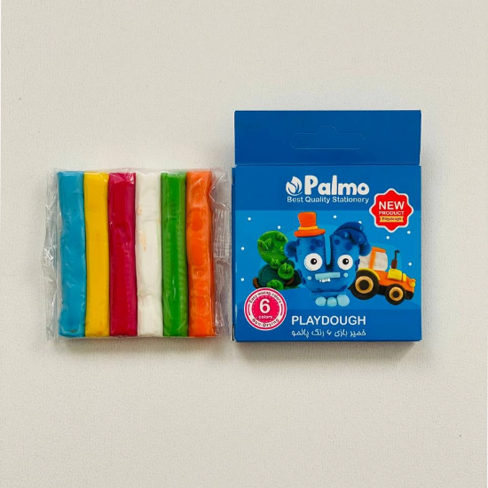 تصویر  خمیر بازی 6 رنگ پالمو