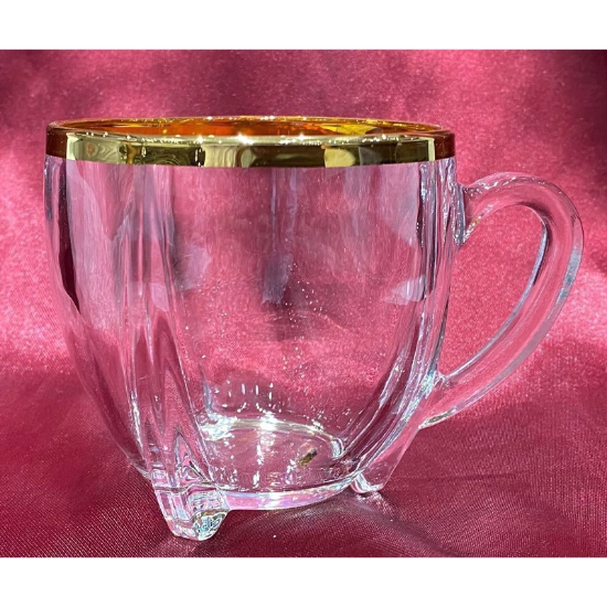 تصویر  فنجان لب طلا مدل سلتیک بسته 6 عددی