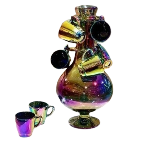 تصویر  تنگ درختی آبکاری شده در سه رنگ مختلف