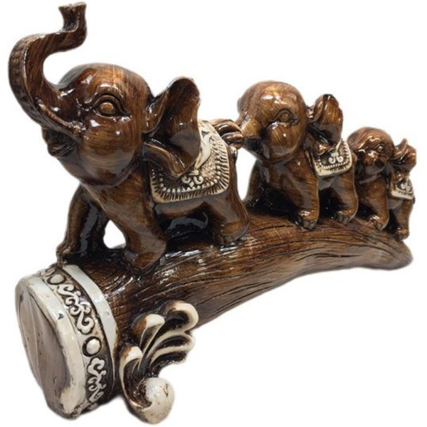 تصویر  مجسمه فیل آج دار پولی استر