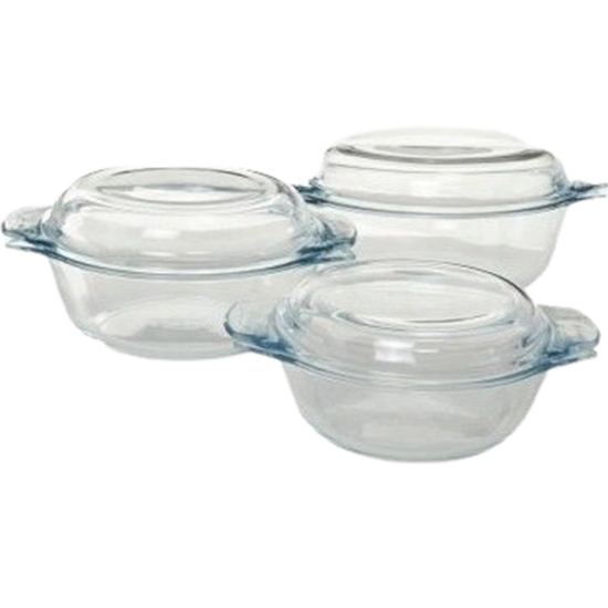 تصویر  سه قابلمه پیرکس فرانسه