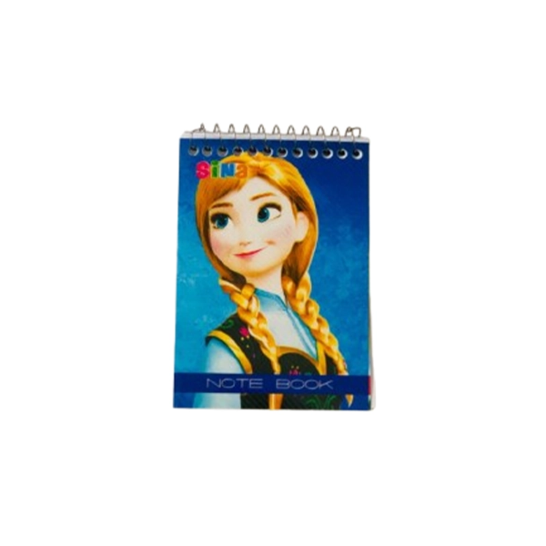 دفترچه یادداشت جلد طلقی فانتزی (فنر بالا)
