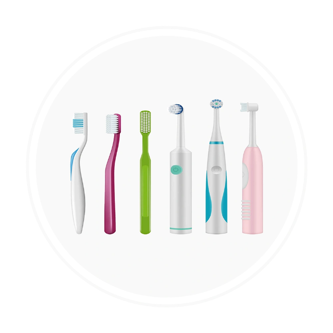 تصویر برای دسته  مسواک (دستی، برقی)