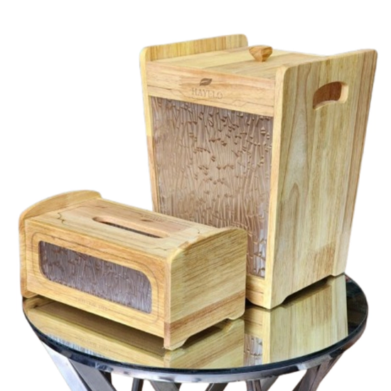 تصویر  ست سطل و جا دستمال هایلو