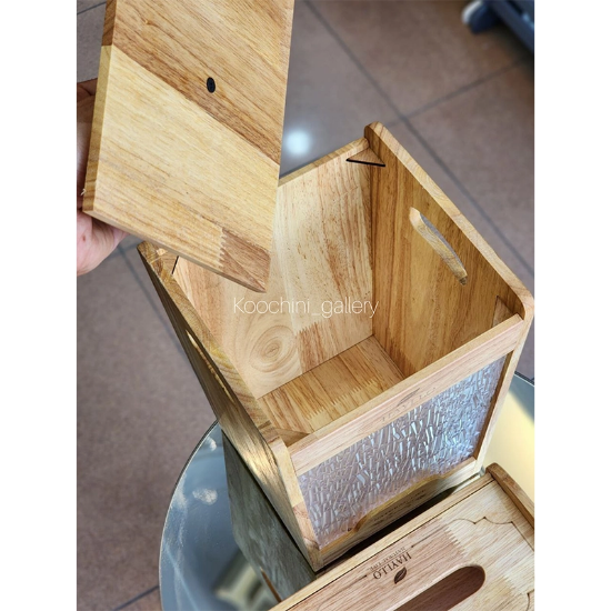 تصویر  ست سطل و جا دستمال هایلو