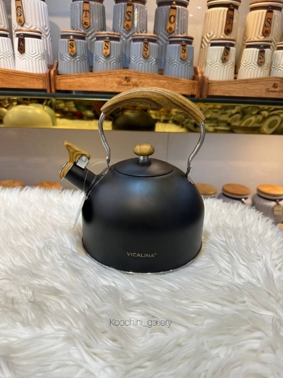 تصویر  کتری تک دسته چوبی ویکالینا vicalina