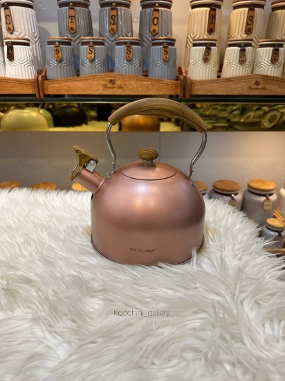 تصویر  کتری تک دسته چوبی ویکالینا vicalina