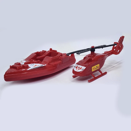 تصویر  اسباب بازی کیت ماشین بازی مدل ست آتش نشان مجموعه 10 عددی