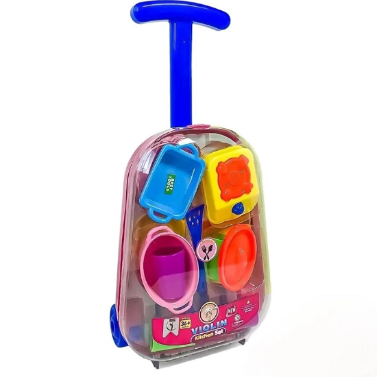 تصویر  ست آشپزخانه چمدانی کودک ویالون