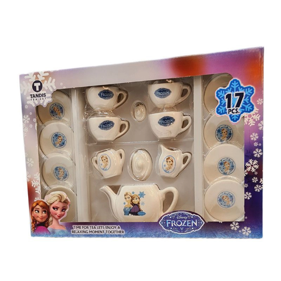 تصویر  اسباب بازی ست چای خوری چینی 17 پارچه فروزن