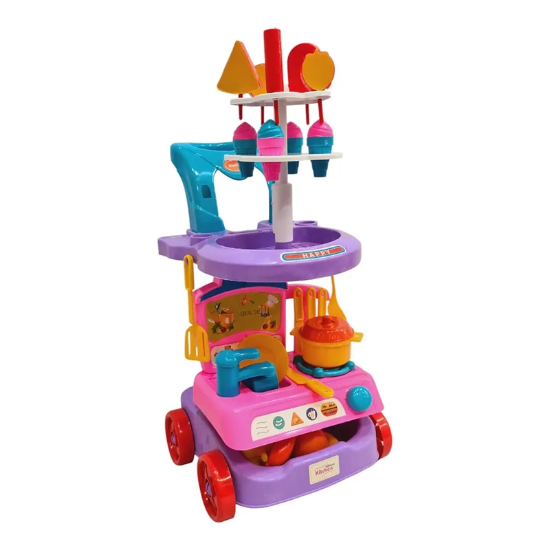 تصویر  اسباب بازی سوپر مارکت و آشپزخانه رز گلد بی بی بورن