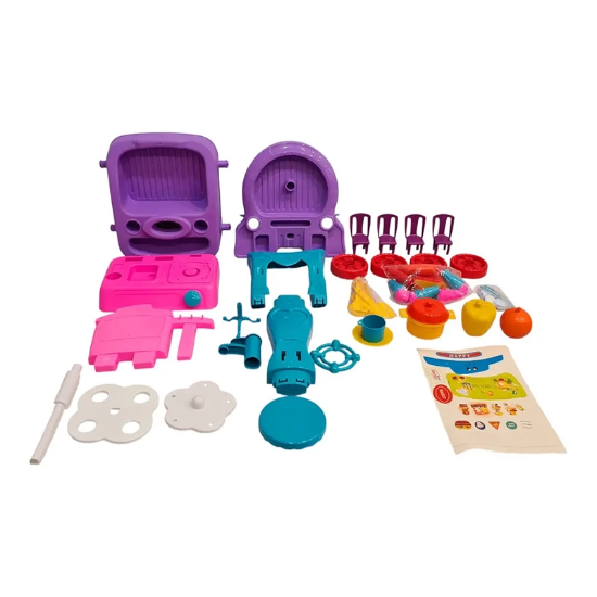 تصویر  اسباب بازی سوپر مارکت و آشپزخانه رز گلد بی بی بورن