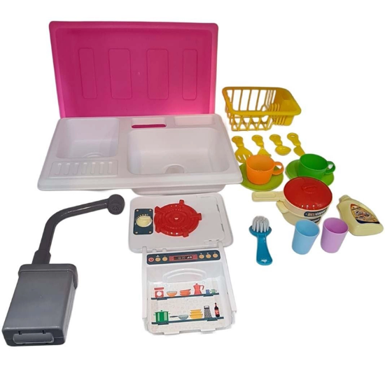 تصویر  اسباب بازی سینک ظرفشویی  مدل Super Sink مناسب خردسال سیحان تویز