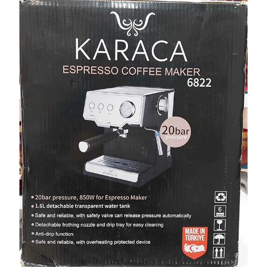 تصویر  اسپرسوساز کاراجا مدل 6822 ظرفیت ۶ لیتر