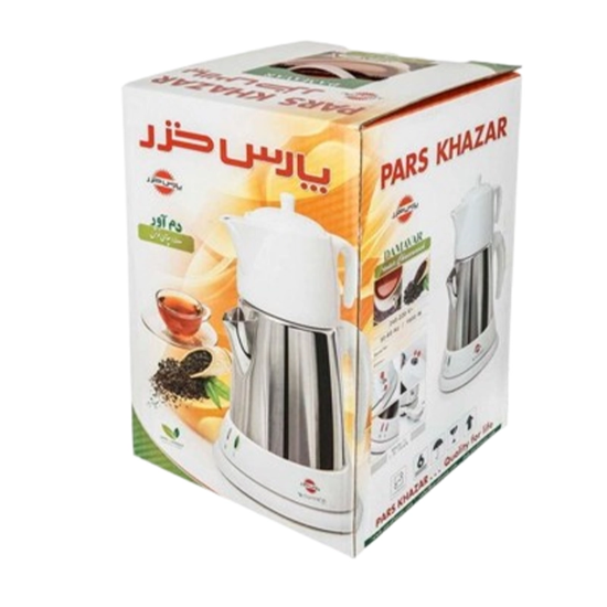 چای ساز پارس خزر مدل چای نوش ظرفیت ۱.۹ لیتر با کتری استیل