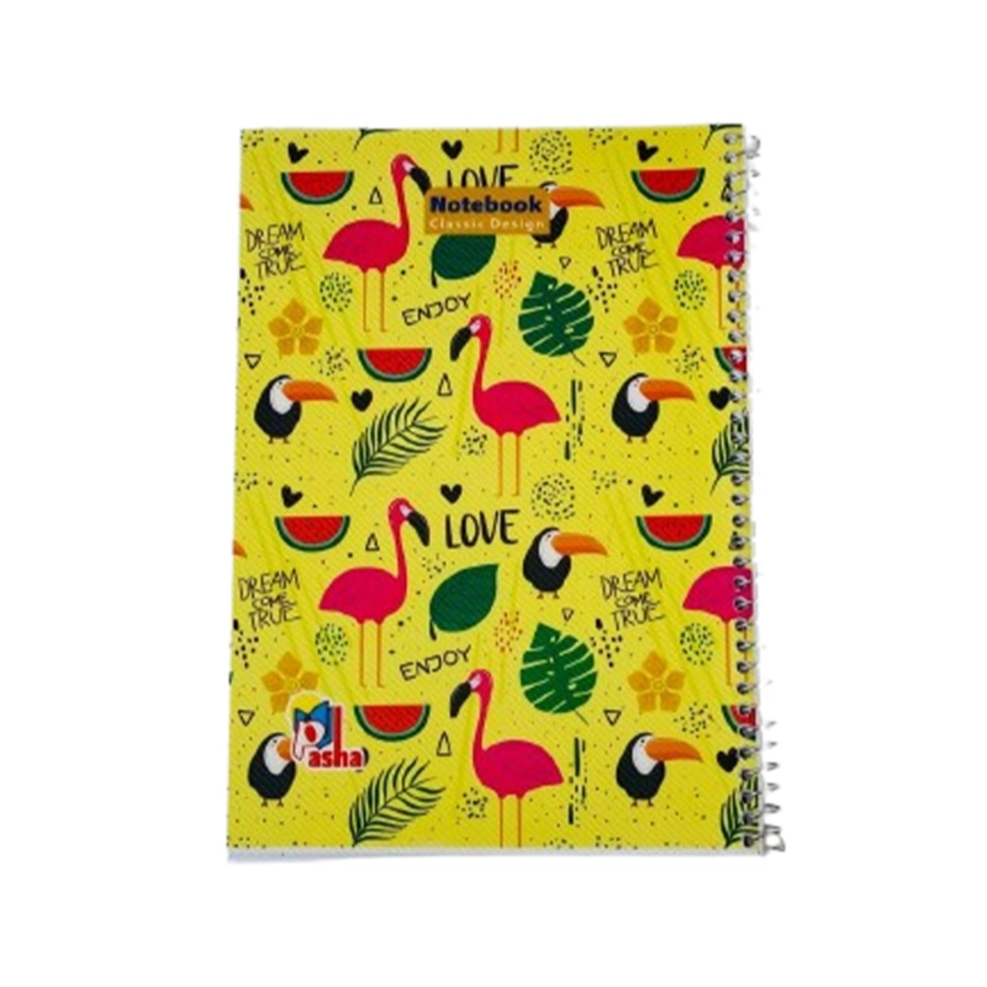 تصویر  دفتر مشق سیمی 80 برگ برند پاشا