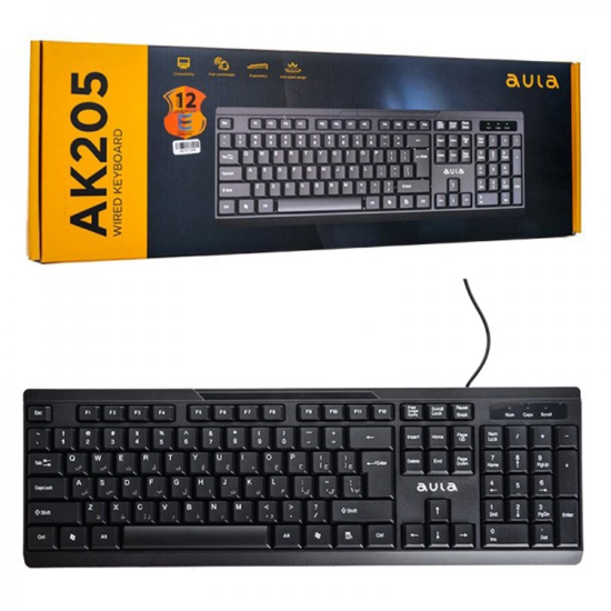 کیبورد سیم دار آئولا مدل AK205