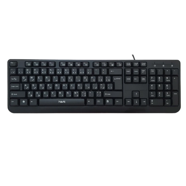 کیبورد سیمی هویت مدل HV-KB378