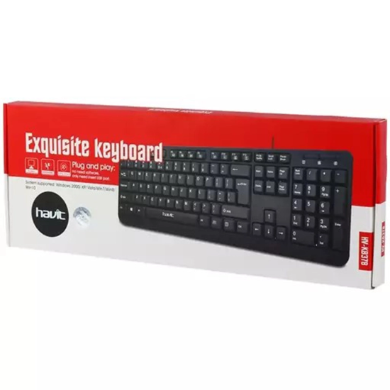 کیبورد سیمی هویت مدل HV-KB378