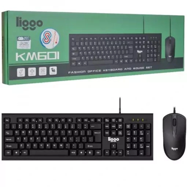 کیبورد و موس سیمی Liggo مدل KM601